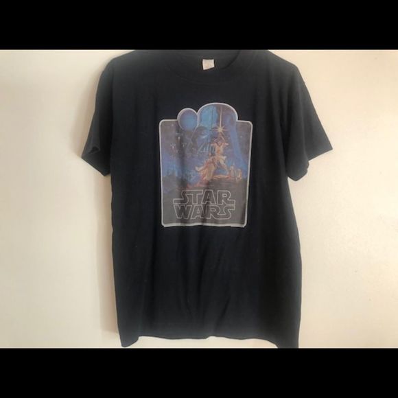 COPY - • Amazing 1970s VINTAGE • STAR WARS • 1976 transfer on Tee • - Picture 10 of 11